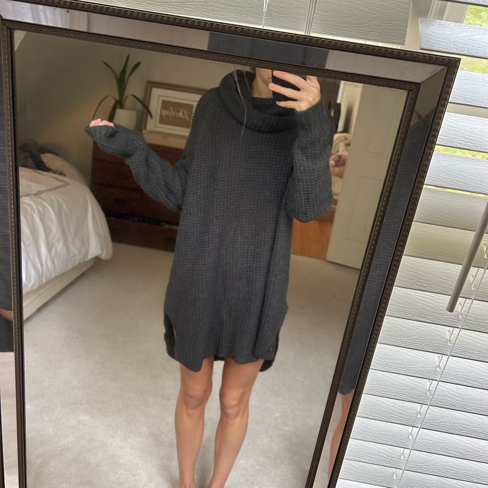 Women's Black Turtleneck Sweater